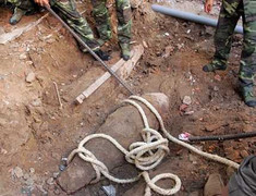 Phát hiện bom nặng hơn 200kg tại khu di tích