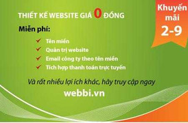 Thiết kế website giá 0 đồng