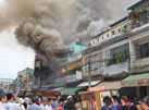 Cháy lớn ở Mỹ Tho, hàng trăm tiểu thương hoảng loạn