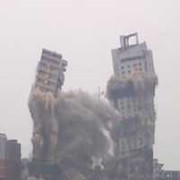 Cận cảnh đánh sập 2 tòa nhà chọc trời ở Trung Quốc