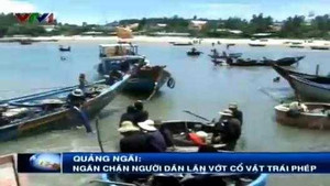 Quảng Ngãi: Ồ ạt xuống sông tìm cổ vật trong tàu đắm