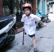 Ảnh: Một ngày đến lớp của 'chú lính chì' Thiện Nhân