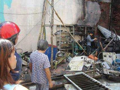 TP.HCM: Cháy lớn tại kho chứa máy công nghiệp