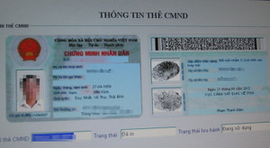 Cấp chứng minh nhân dân theo mẫu mới