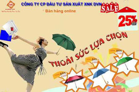 Thỏa sức lựa chọn ô dù với giá khuyến mãi 25%