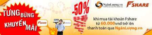 Fshare và NganLuong.vn giảm 50% cho khách hàng