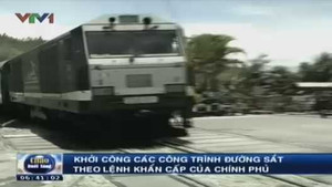 Khởi công đường sắt theo lệnh khẩn cấp của Chính phủ