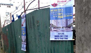 Tiếp thị nhà đất kiểu... lòng đường, xó chợ