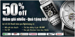 MD Watch: giảm giá đồng hồ chính hãng tới 50%