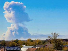 Video, ảnh: Nổ 4.000 tấn đầu đạn ở nước Nga