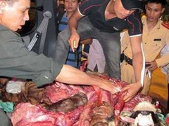 Bắt vụ vận chuyển xác 'ông ba mươi' giữa Thủ đô