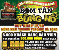 100% khách hàng Topcare nhận quà trong ngày 17/10 tới