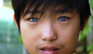 Kỳ lạ cậu bé Việt có đôi mắt... xanh biếc