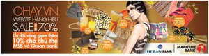 Cơ hội mua hàng hiệu sale 80% cho chủ thẻ MSB và OCB
