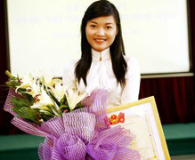 Nữ sinh Ngoại giao xinh đẹp viết ước mơ rinh 10 triệu