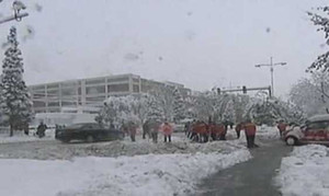 Tuyết rơi bất thường tại Trung Quốc