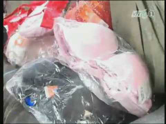 Video: Bắt giữ hàng vạn áo ngực nghi chứa 'chất lạ'