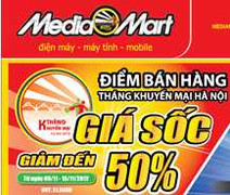 Media Mart: bùng nổ đợt 2 bán hàng giá sốc
