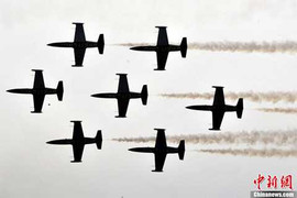 Phi cơ nhào lộn tại triển lãm hàng không ở Trung Quốc