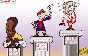 Đứng trên Pele, Messi thách thức huyền thoại Muller