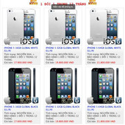 iPhone 5 xách tay giảm giá mạnh