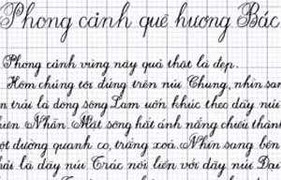 Ngắm nét chữ đẹp đến khó tin của thầy giáo làng