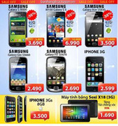 Samsung Galaxy & iPhone 3G/3Gs giảm giá 40%