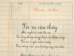 Hậu trường rèn chữ đẹp: Cô bắt trò xé vở