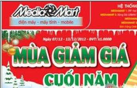 Quà tặng lớn cho Mùa giảm giá cuối năm từ Media Mart