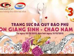 Trang sức đá quý Bảo Phú: giảm 30% chào đón Giáng Sinh
