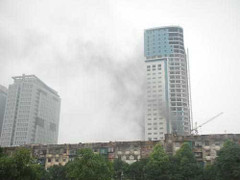 Cháy lớn ở tòa nhà cao nhất TP Vinh