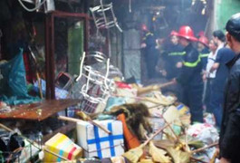 Cháy chợ giữa trung tâm thủ đô