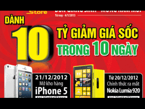 Viettelstore dành 10 tỷ giảm giá sốc trong 10 ngày