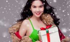 Ngẩn ngơ ngắm Ngọc Trinh cực xinh đón Noel