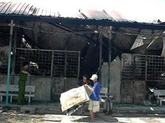 Cháy trường học, thiêu rụi 1200 sổ học bạ