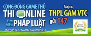 Game thủ trúng giải Tìm hiểu pháp luật trên Internet
