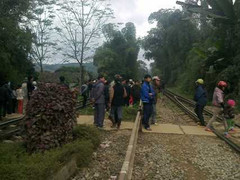 Đi chợ qua đường tàu, cụ bà chết thảm