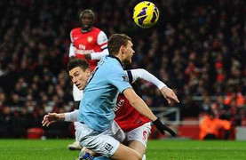 Arsenal 0-2 Man City: Pháo ẩm nòng