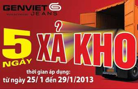 Quần Genviet Jeans xả kho giảm giá đến 50%