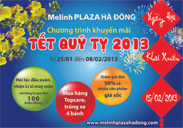 Nhận lì xì may mắn đầu xuân tại Melinh Plaza Hà Đông