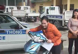 Trao trả xe mất cắp về chính chủ