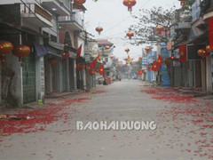 Người dân Hải Dương vẫn rầm rộ đốt pháo