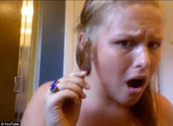 Dạy làm đẹp, không may tự đốt cháy tóc mình