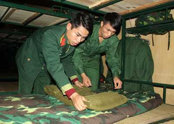 Xem hoạt động của tân binh trong ngày đầu quân ngũ