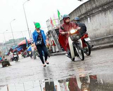 Không khí lạnh yếu gây mưa cho Bắc Bộ