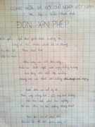 Dí dỏm thơ hồi đáp 'Đơn xin nghỉ học độc nhất vô nhị'