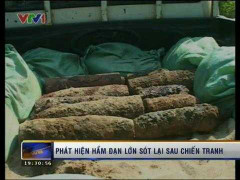 Quảng Trị: Phát hiện hầm đạn chứa hơn 500 quả bom