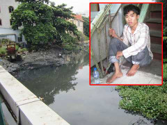 Cướp nhảy cầu bị bùn níu chân 'chết đứng'