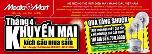 Siêu thị điện máy đẩy mạnh khuyến mại kích cầu mua sắm