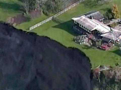 Clip, ảnh: Sụt lở đất kinh hoàng ở Mỹ